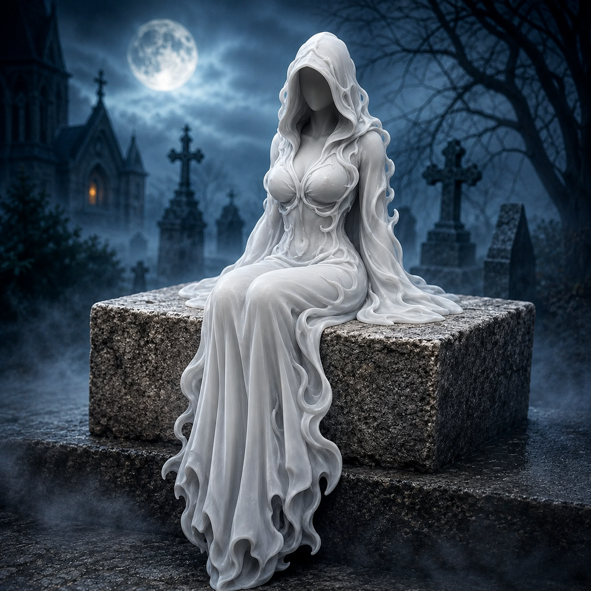 Ghost Goddess Shelf Sitter