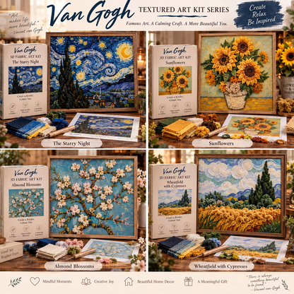 Van Gogh 3D Fabric Poke Art Kit