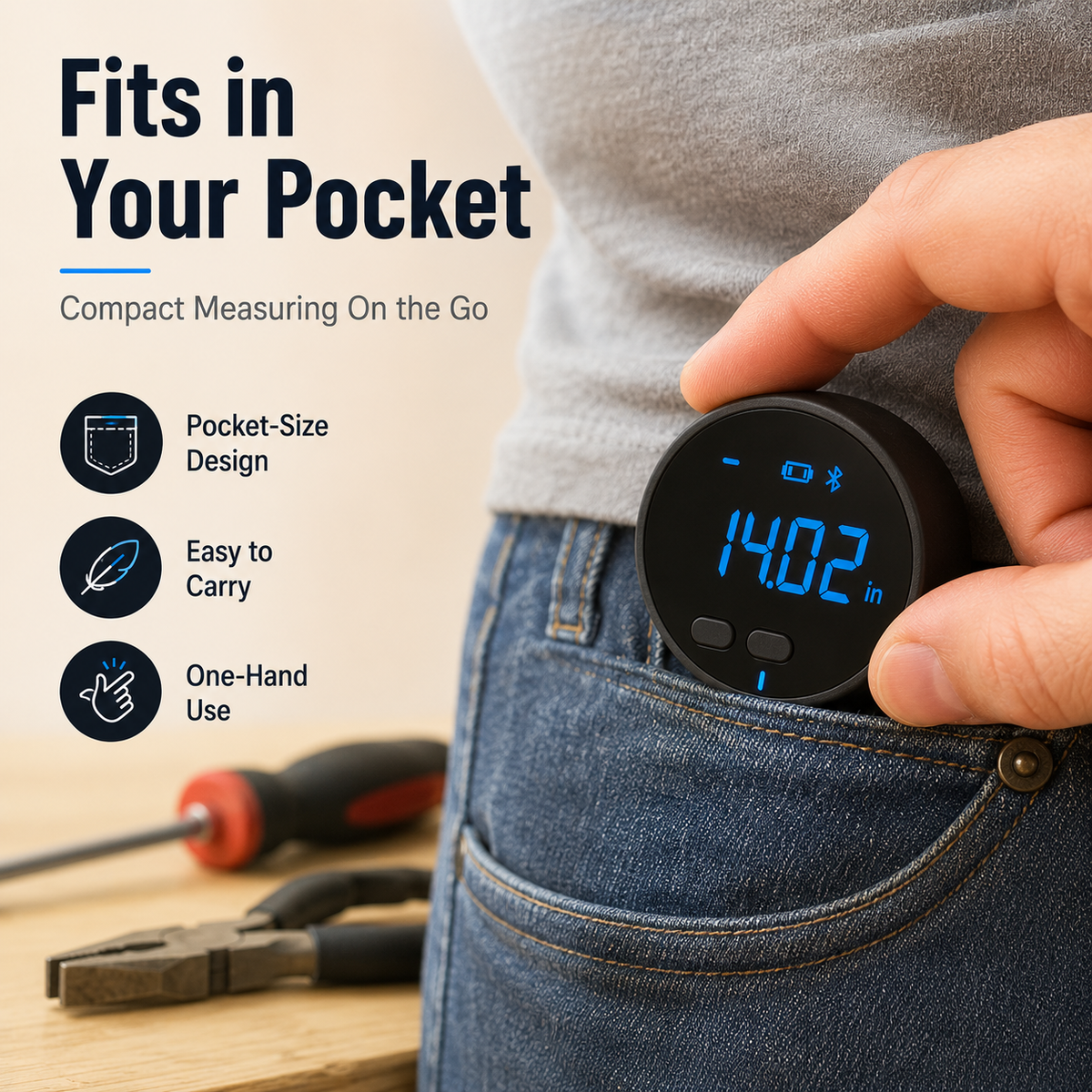 Digital Distance Measuring Wheel With LCD Display