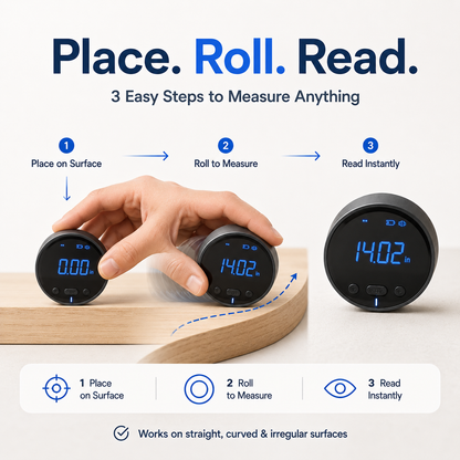 Digital Distance Measuring Wheel With LCD Display