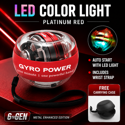 Auto-Start Gyro Ball – Build Grip Strength, Forearm Power & Wrist Endurance Anywhere