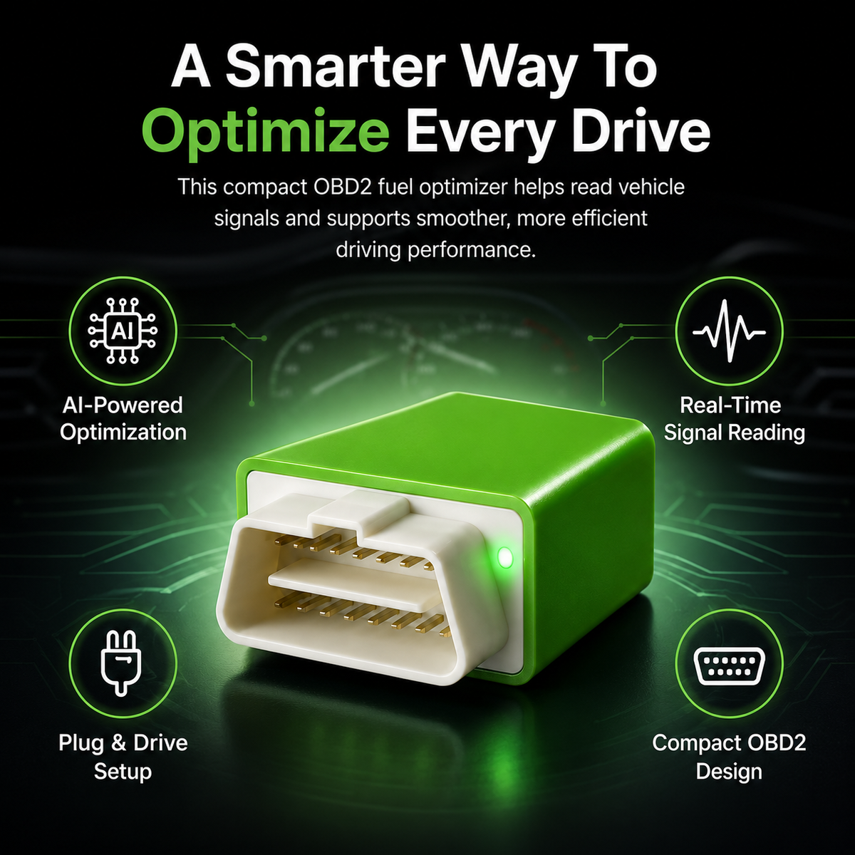 OBD2 Fuel Optimizer – Plug In & Drive