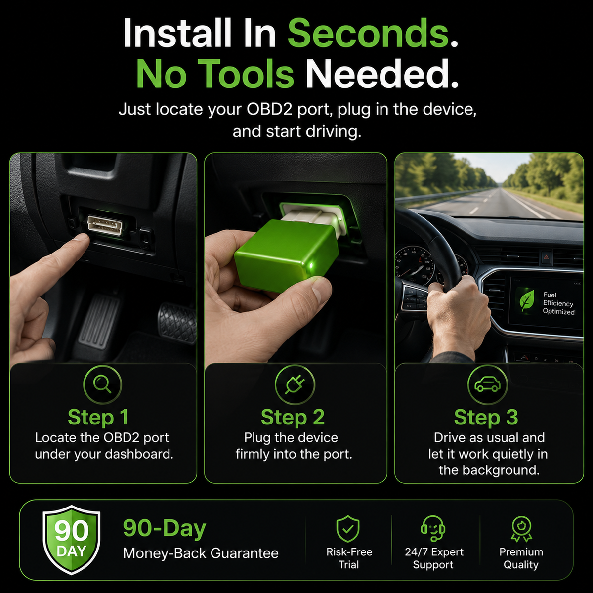 OBD2 Fuel Optimizer – Plug In & Drive