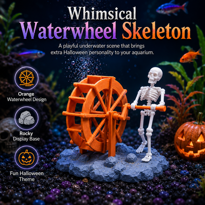 Dancing Skeleton Bubble Aquarium Ornament