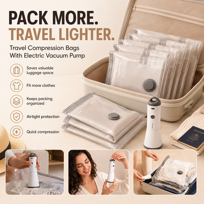 Compression Storage Vacuum Pump PRO Travel Set