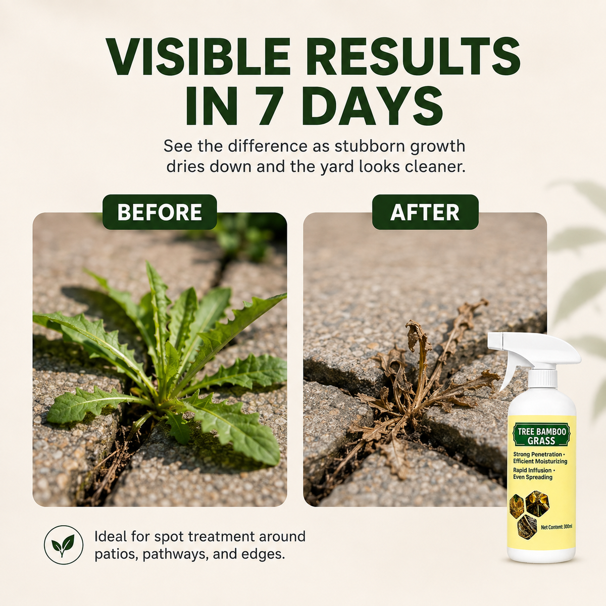 Fast-Acting Natural Weed & Grass Killer Spray