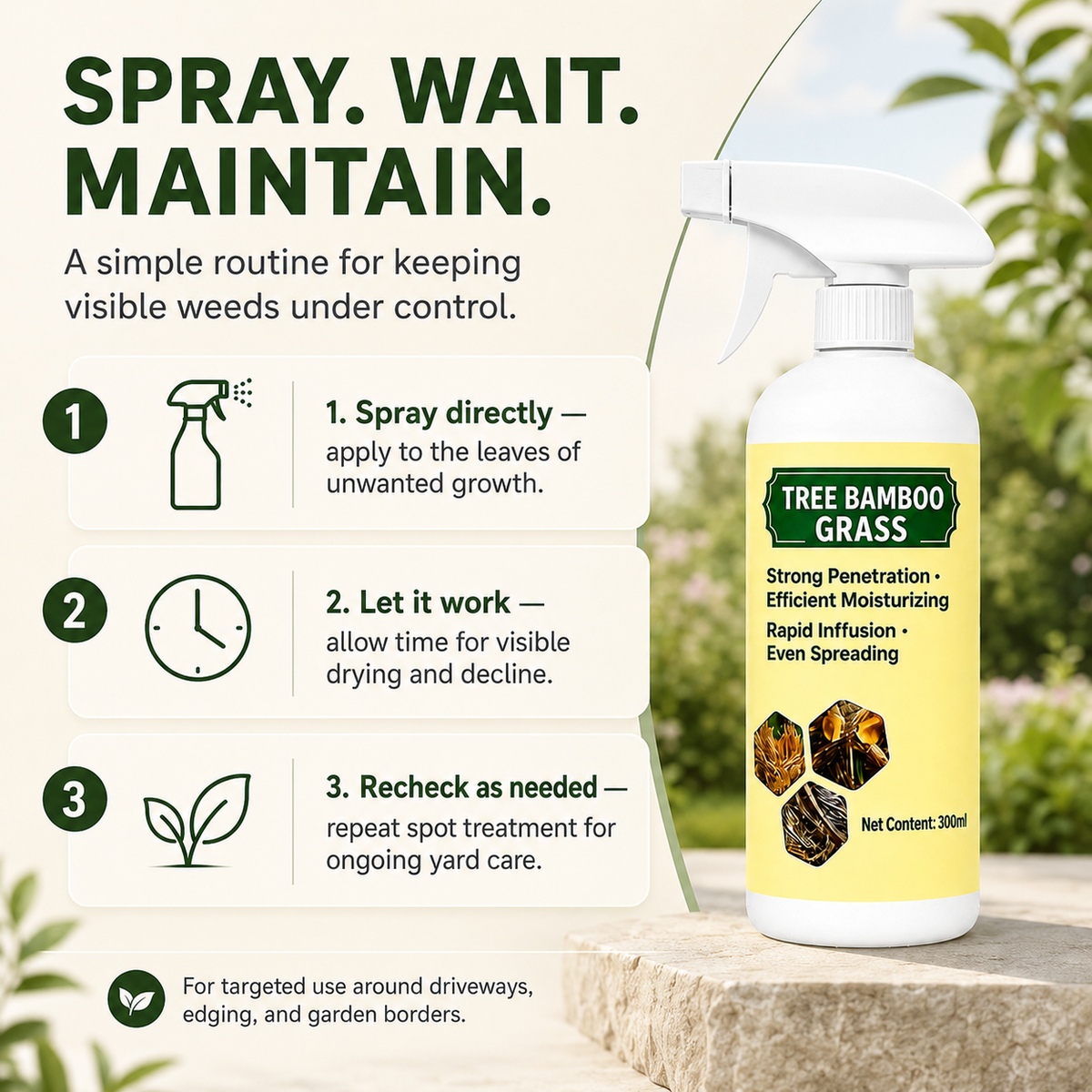 Fast-Acting Natural Weed & Grass Killer Spray