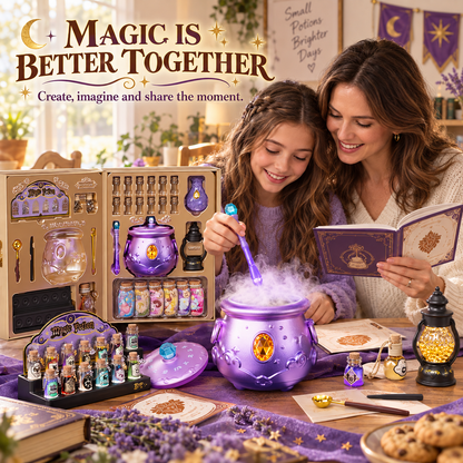 Deluxe Magic Potion Lab Kit — Light-Up Cauldron with Sound & Mist Effects