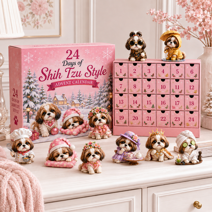 Limited Stock 50% OFF - 24 Days of Shih Tzu Style Advent Calendar – 24 Unique Shih Tzu Collectibles