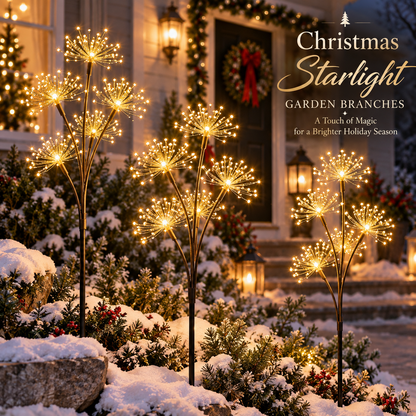 Solar Starlight Garden Branches – 3-Piece Warm White Outdoor Light Set