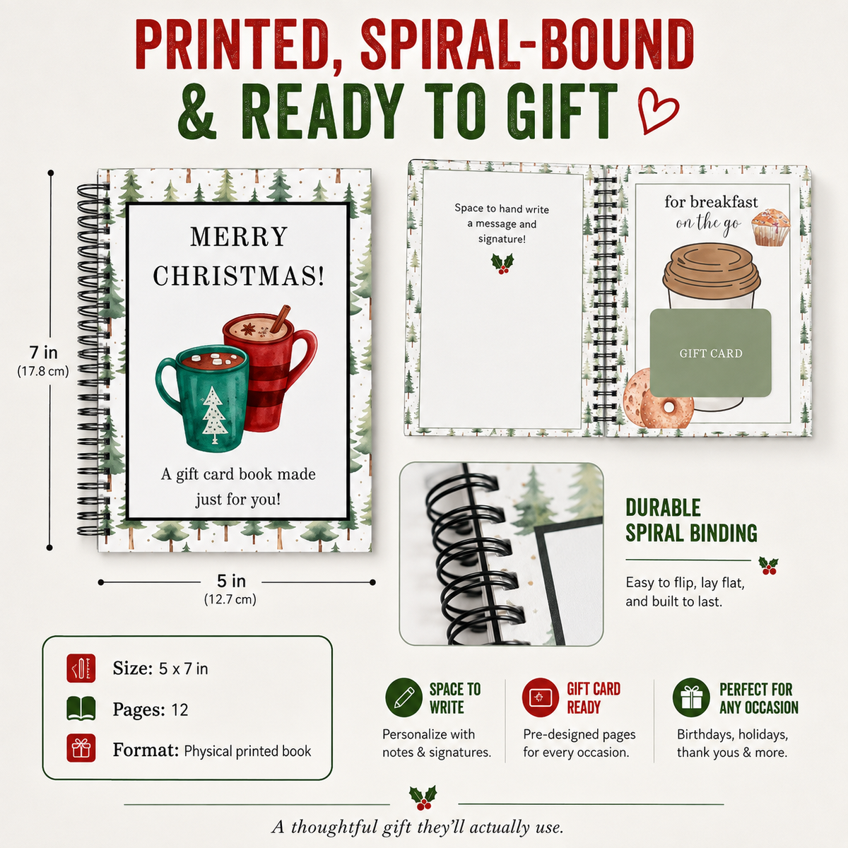 LIMITED-TIME 50% OFF — Christmas Gift Card Book