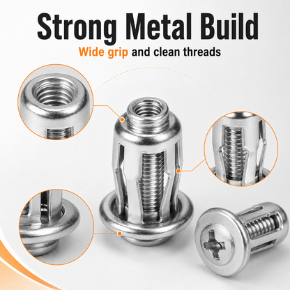 30/90PCS Rivet Nut Fastener Set — Strong Hold, Easy Install