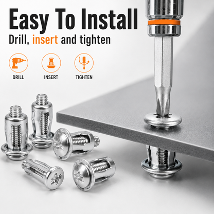 30/90PCS Rivet Nut Fastener Set — Strong Hold, Easy Install