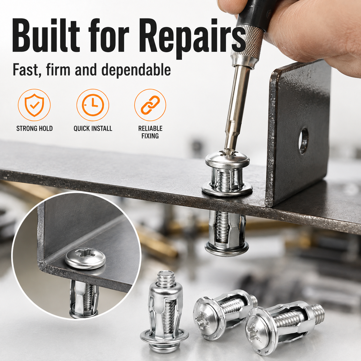 30/90PCS Rivet Nut Fastener Set — Strong Hold, Easy Install