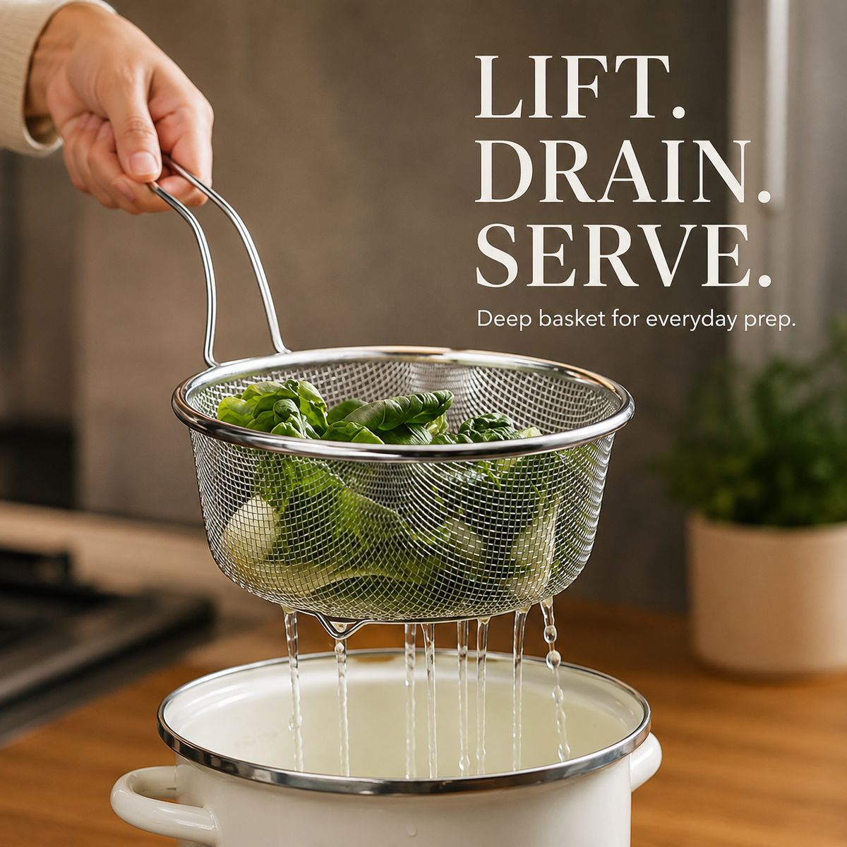 Stainless Steel Sieve with Handle