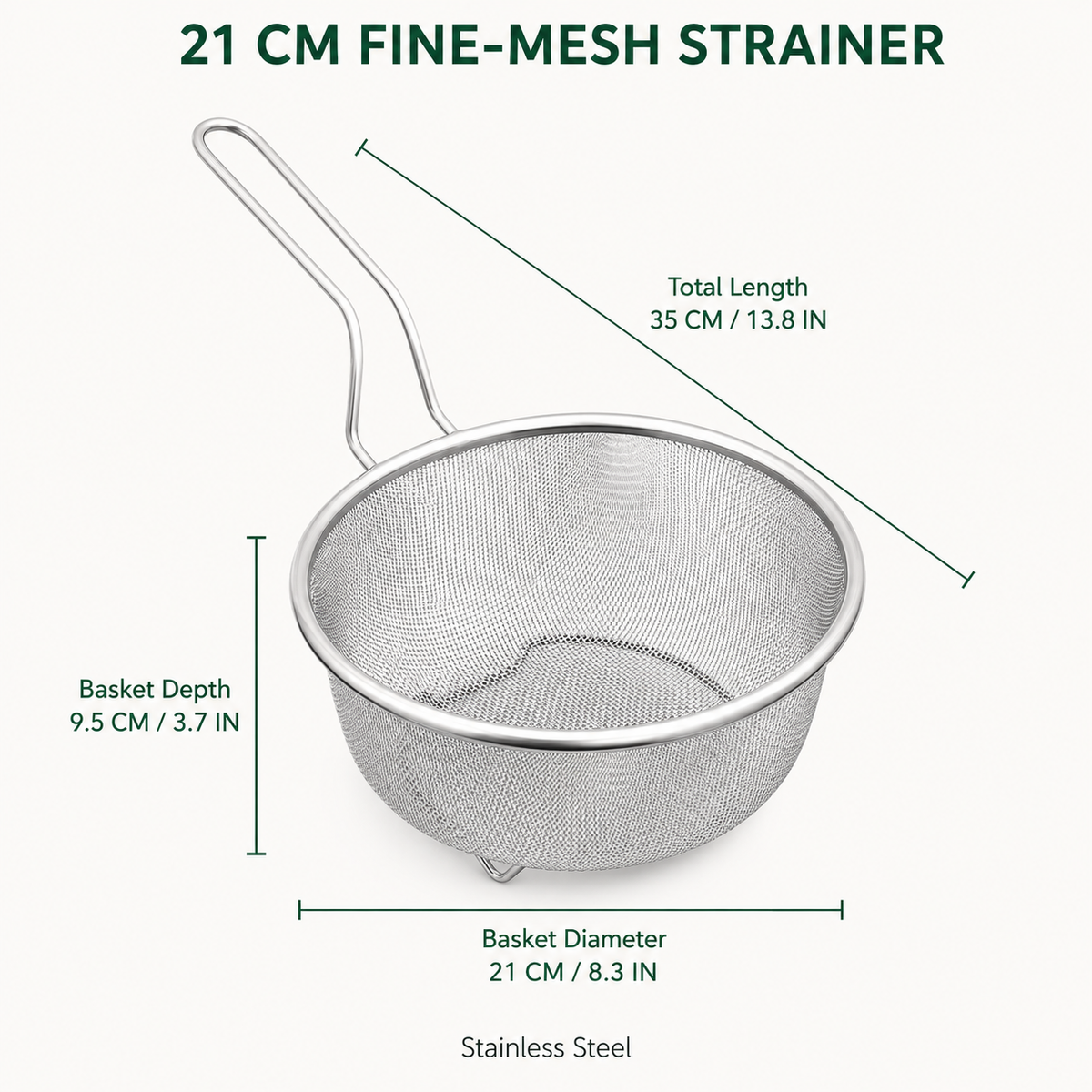 Stainless Steel Sieve with Handle