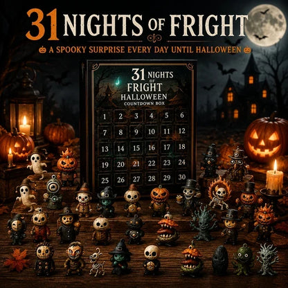 31 Nights of Fright – Halloween Countdown Box with Figurines