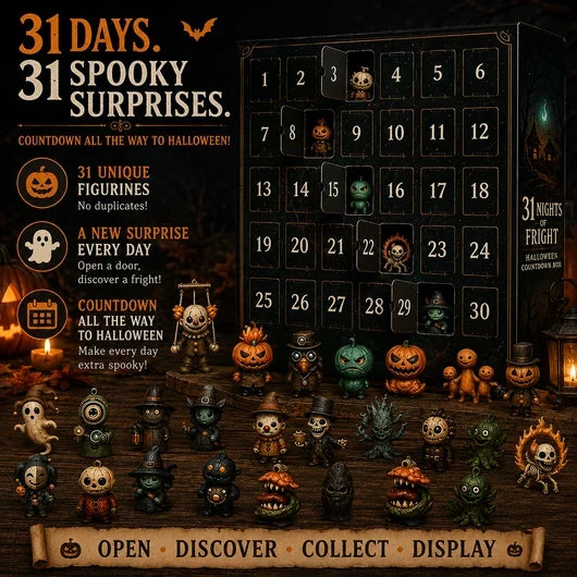 31 Nights of Fright – Halloween Countdown Box with Figurines