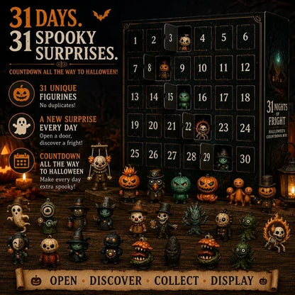 31 Nights of Fright – Halloween Countdown Box with Figurines