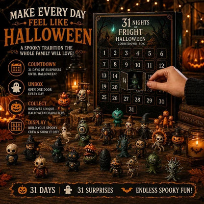 31 Nights of Fright – Halloween Countdown Box with Figurines