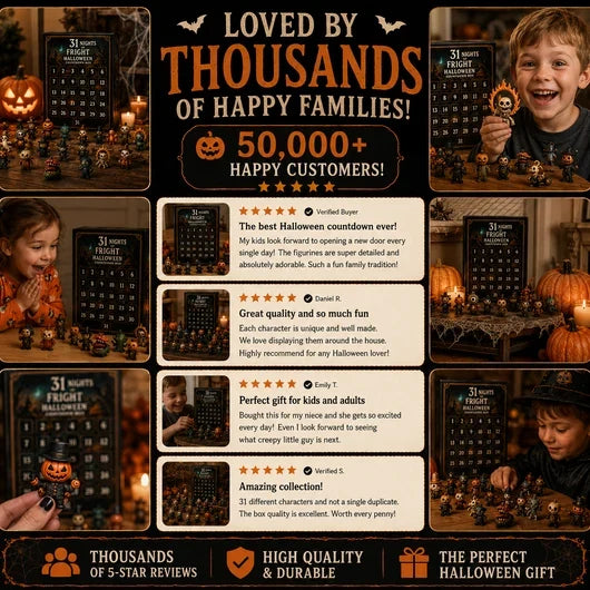 31 Nights of Fright – Halloween Countdown Box with Figurines