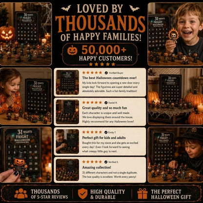 31 Nights of Fright – Halloween Countdown Box with Figurines