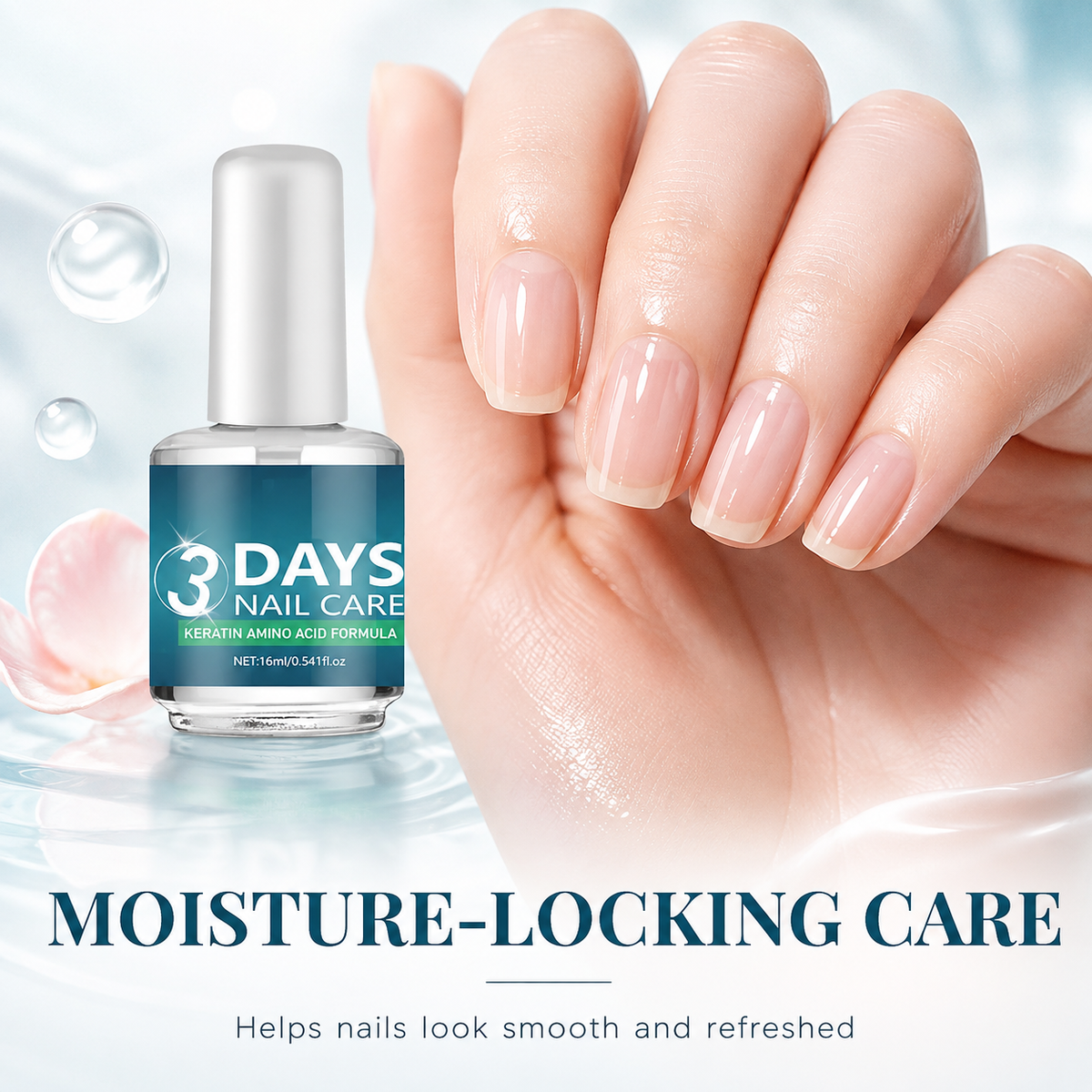 LAST DAY 49% OFF3 Days Nail Care - Keratin Amino Acid Formula, Suitable for Soft and Fragile Nails