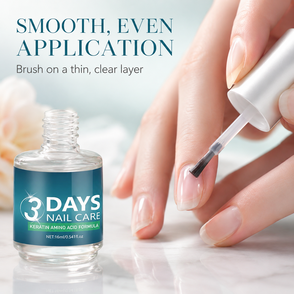 LAST DAY 49% OFF3 Days Nail Care - Keratin Amino Acid Formula, Suitable for Soft and Fragile Nails