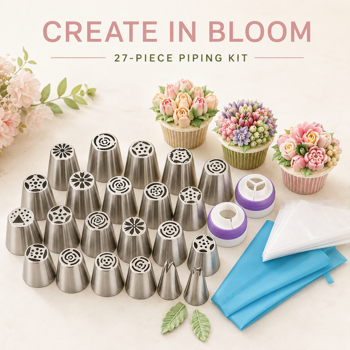 27-Piece Piping Kit – Create in Bloom