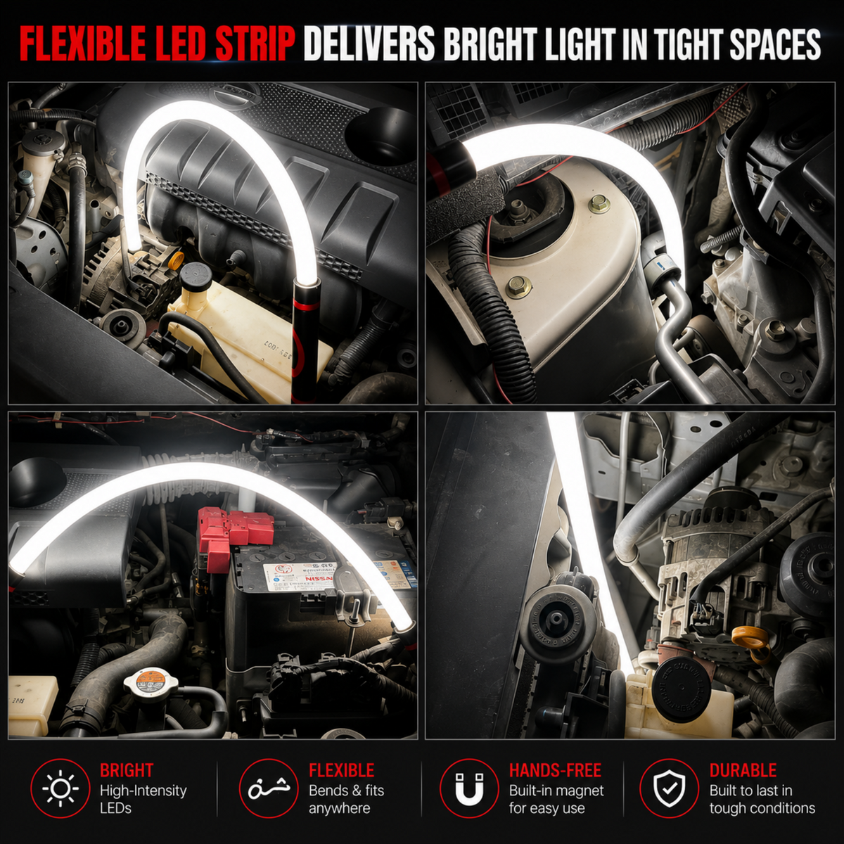 Rechargeable Bendable LED Work Light