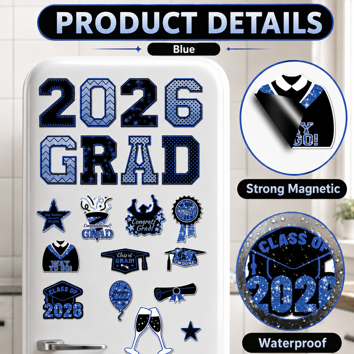 20 Pcs Graduation Magnets 2026 Cruise Door Car Magnets