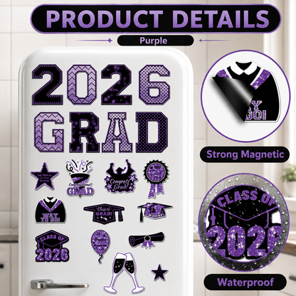 20 Pcs Graduation Magnets 2026 Cruise Door Car Magnets