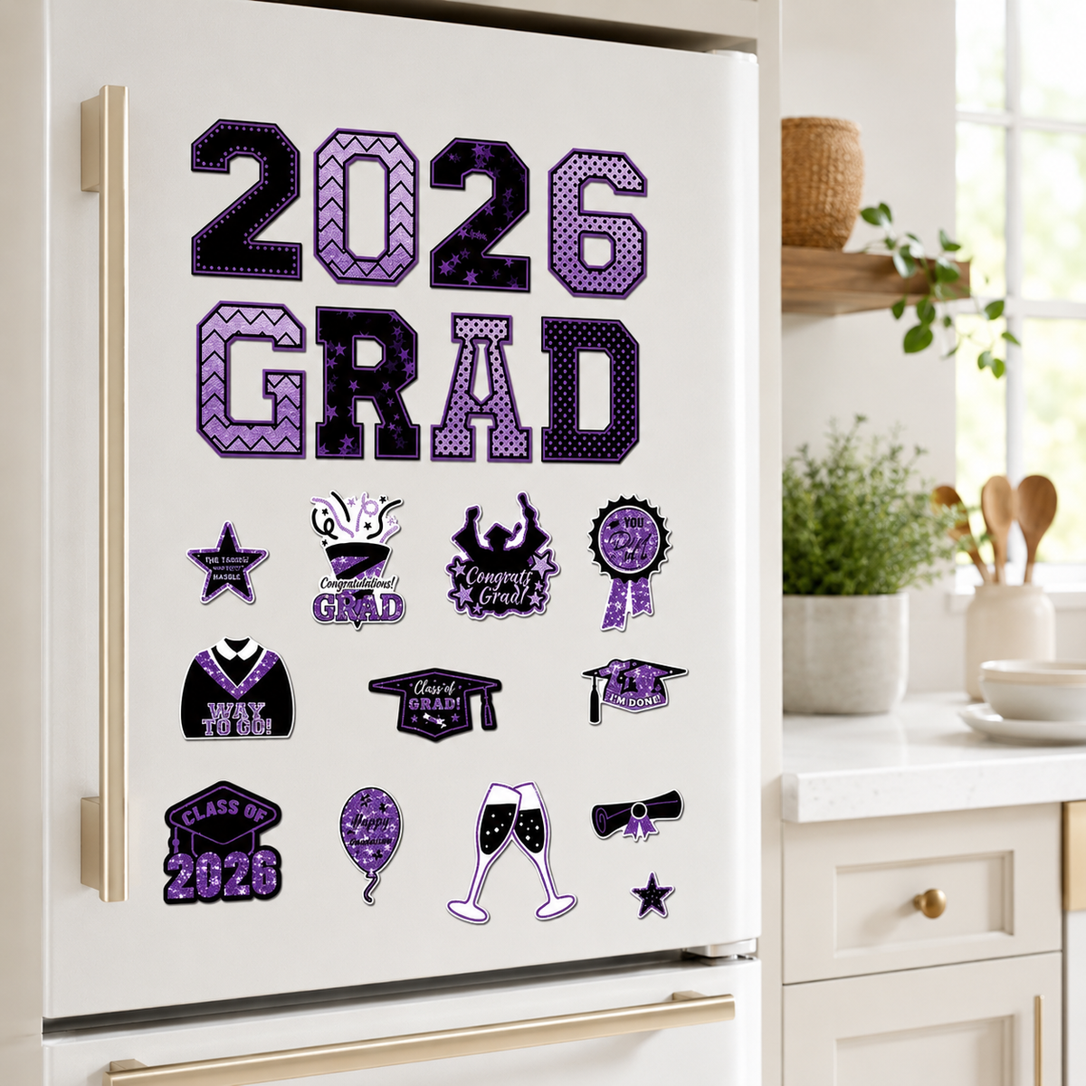 20 Pcs Graduation Magnets 2026 Cruise Door Car Magnets