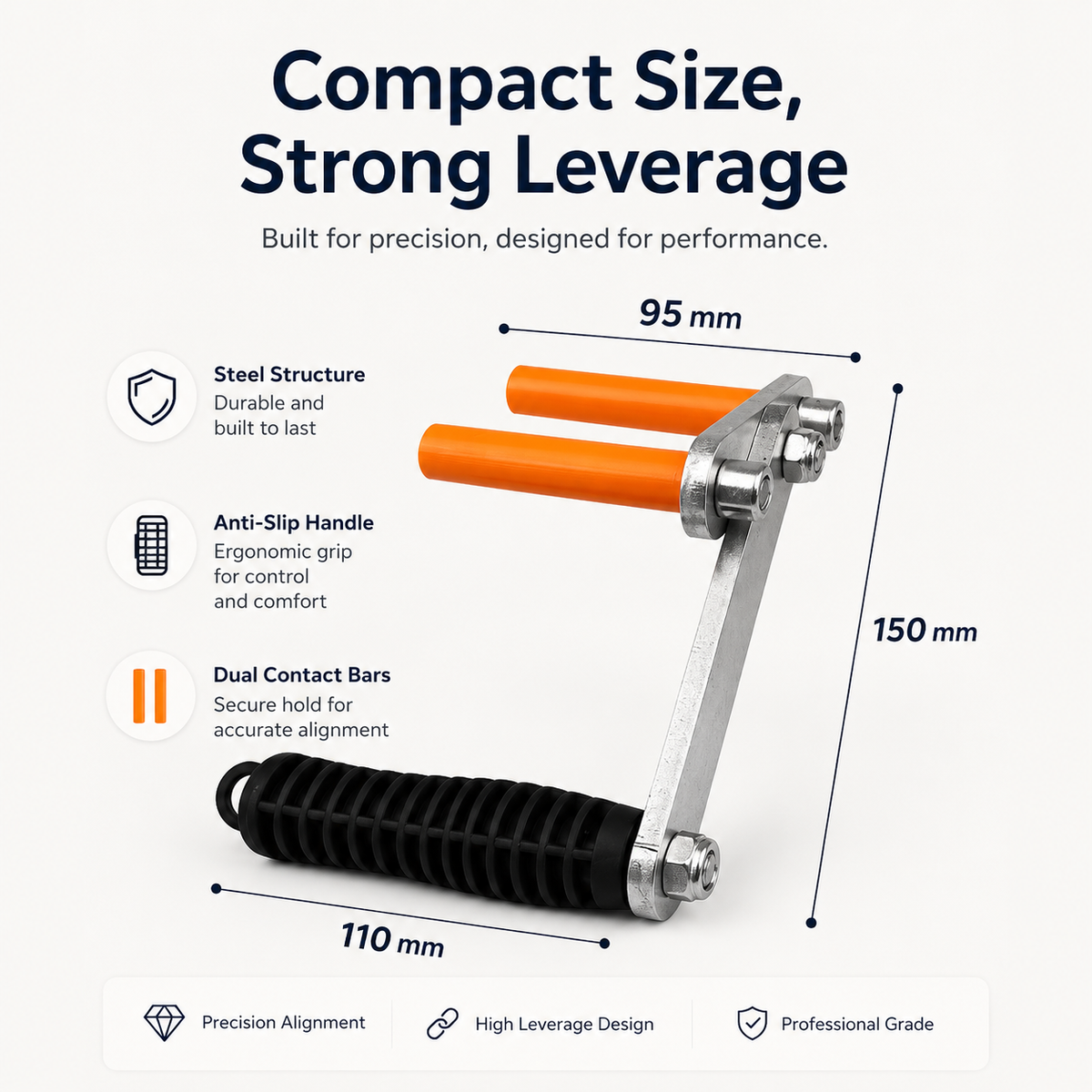 Heavy-Duty Multi-Material Lifting Clamp (Glass, Stone, Wood & Metal)