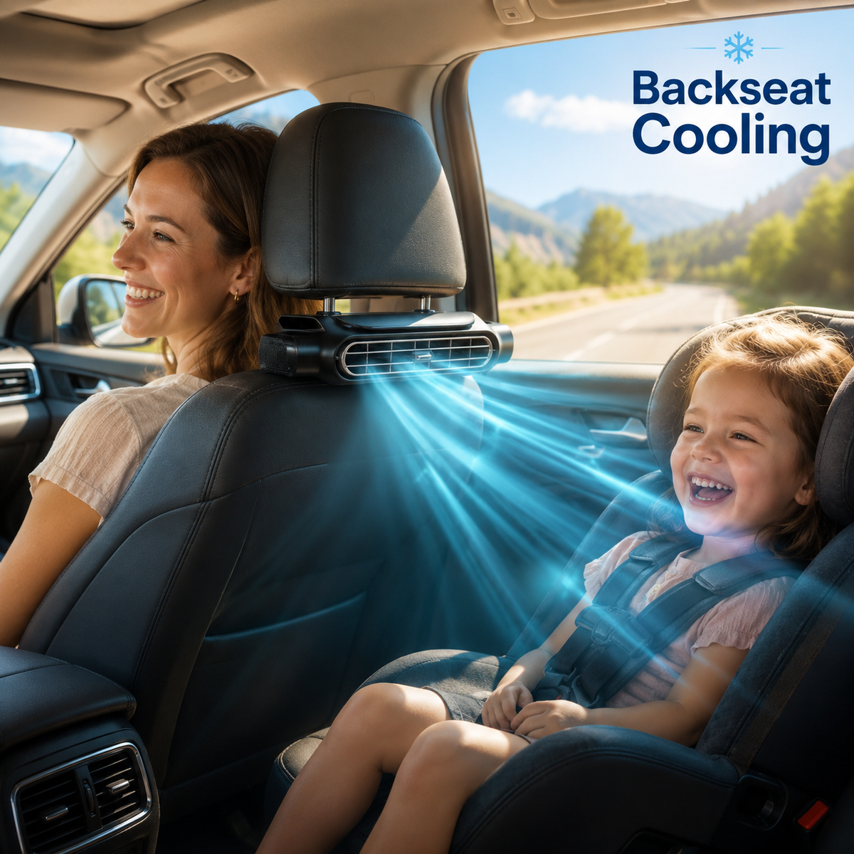 SUMMER SALE 50% OFF Powerful Airflow Car Seat Fan