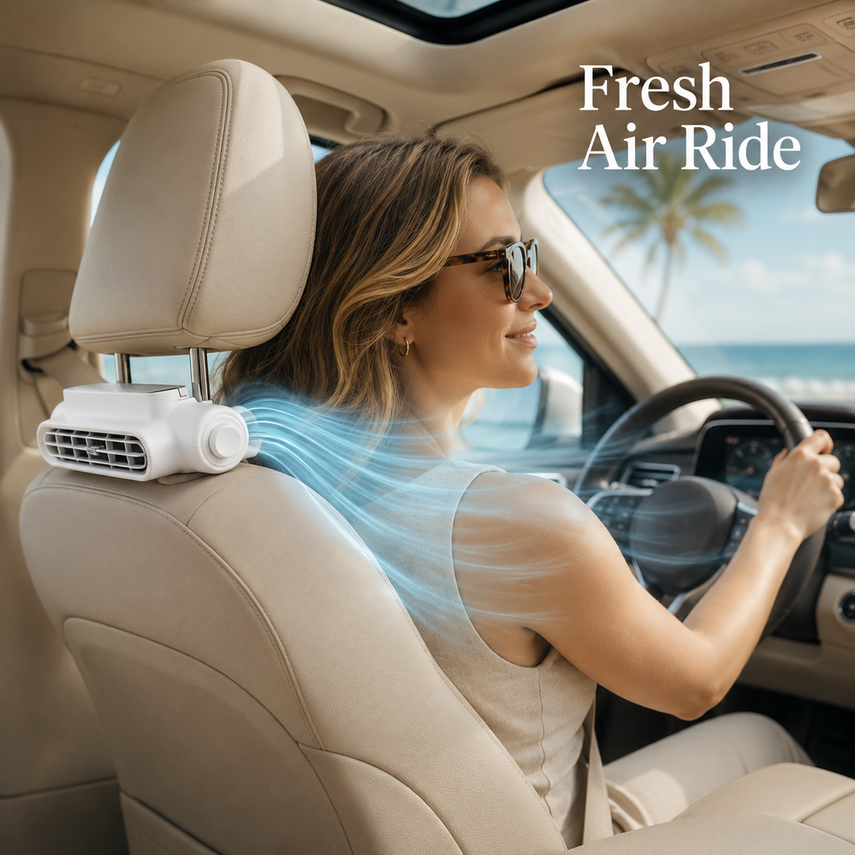 SUMMER SALE 50% OFF Powerful Airflow Car Seat Fan