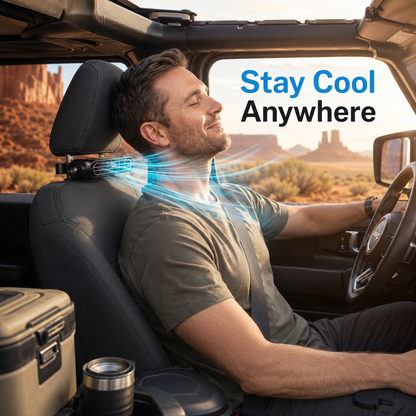 SUMMER SALE 50% OFF Powerful Airflow Car Seat Fan