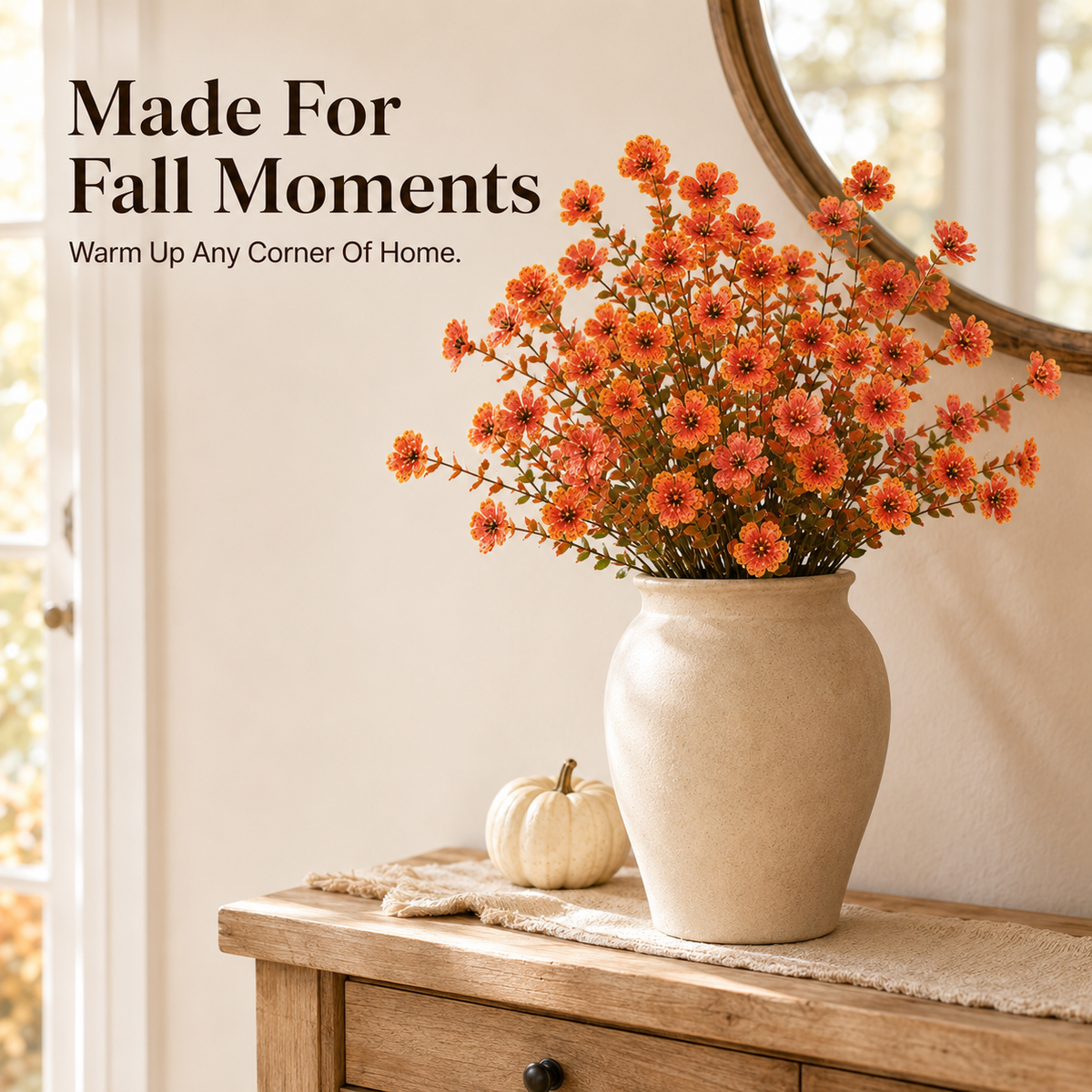 5-Pack Artificial Fall Flowers