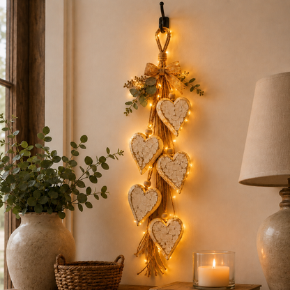 Handcrafted Hanging Heart Wall Decor – A Heartwarming Gift for Every Home