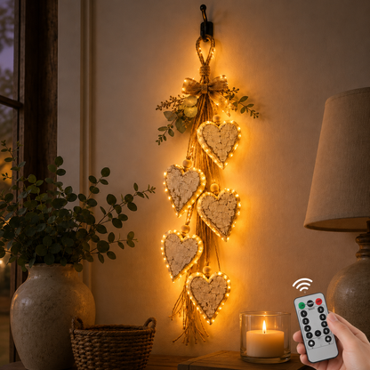 Handcrafted Hanging Heart Wall Decor – A Heartwarming Gift for Every Home