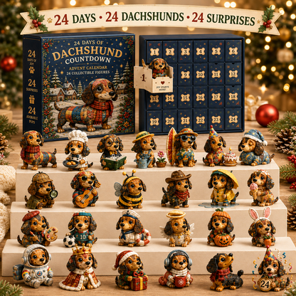 Limited Stock 50% OFF - 2026 Dachshund Advent Calendar – 24 Days of Wiener Dog Joy