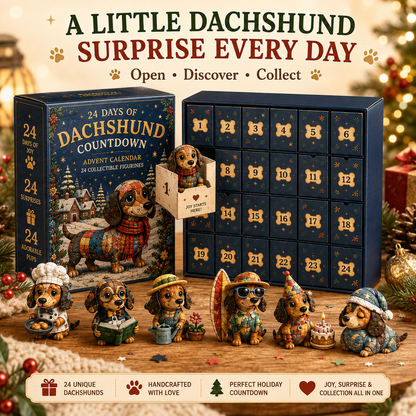 Limited Stock 50% OFF - 2026 Dachshund Advent Calendar – 24 Days of Wiener Dog Joy