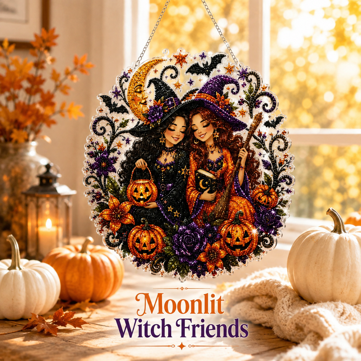 Halloween Diamond Painting Hanging Ornament Kit
