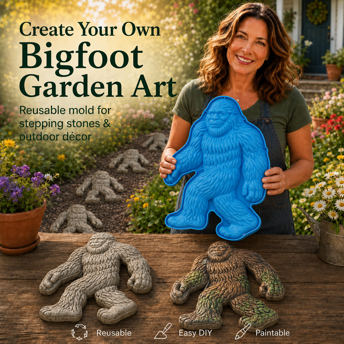 Last-Day Sale - Garden Art Stepping Stone Mold