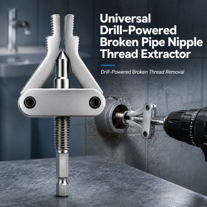 Broken Pipe Thread Extractor, Universal 1/2" 3/4" 1" Pipe Nipple Remover