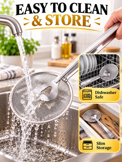 Kitchen Deal – 2-in-1 Frying Strainer Tongs