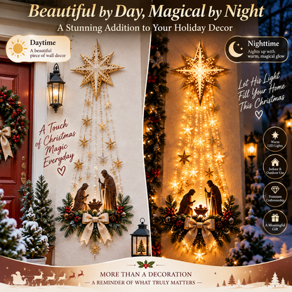 Last Day 49% OFF Bethlehem Star of Faith – Lighted Nativity Wall Decor