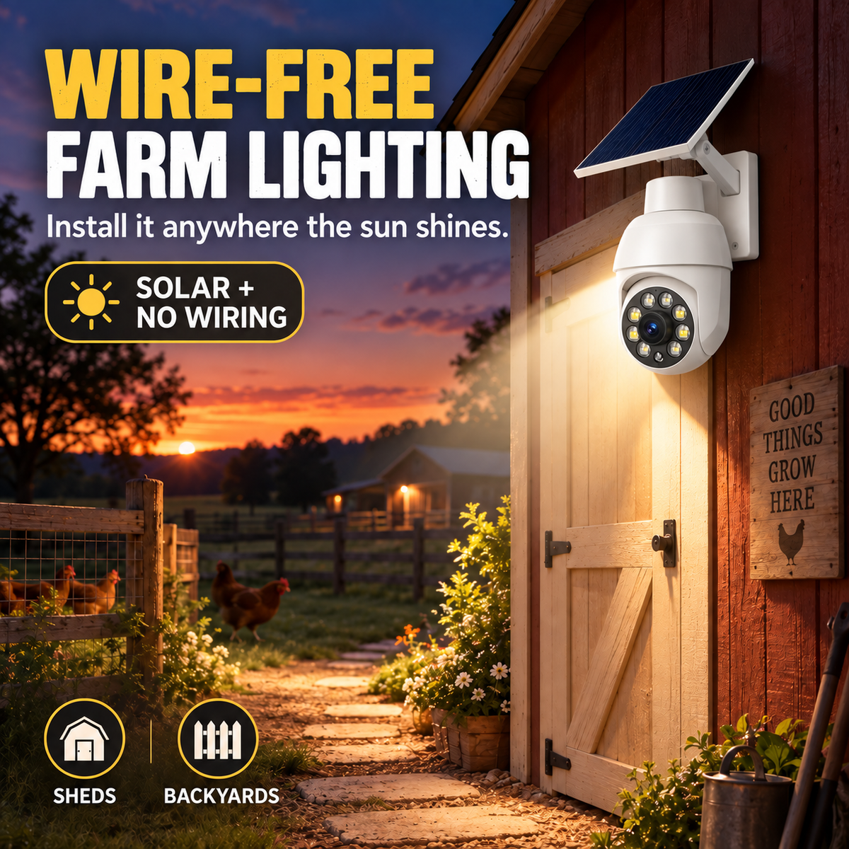 Final 6 Hours Sale 50% OFF - Solar-Powered Simulated Surveillance Camera Street Light