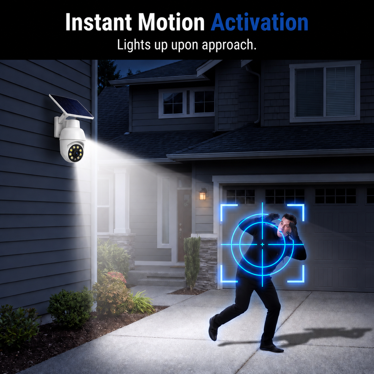 Final 6 Hours Sale 50% OFF - Solar-Powered Simulated Surveillance Camera Street Light