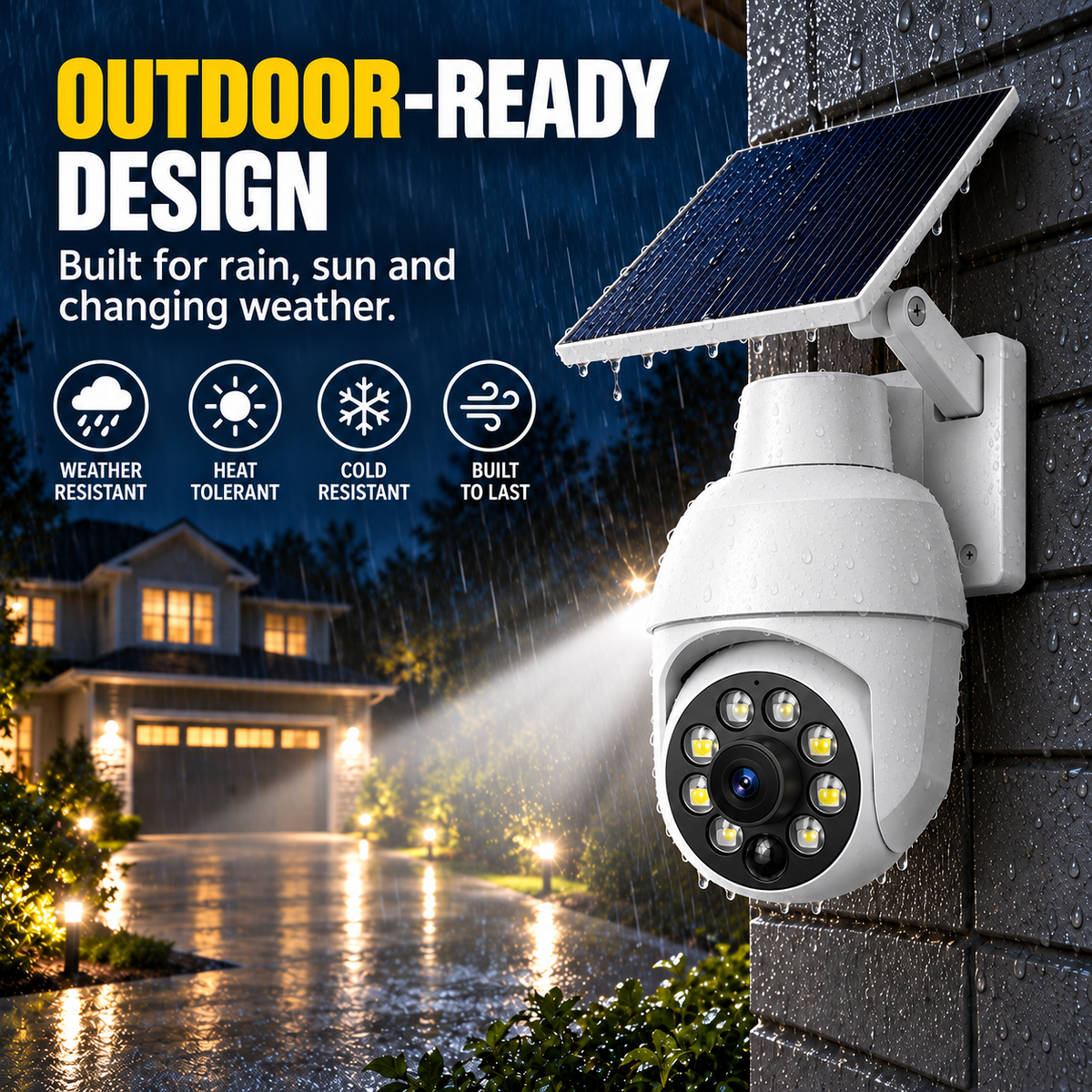 Final 6 Hours Sale 50% OFF - Solar-Powered Simulated Surveillance Camera Street Light